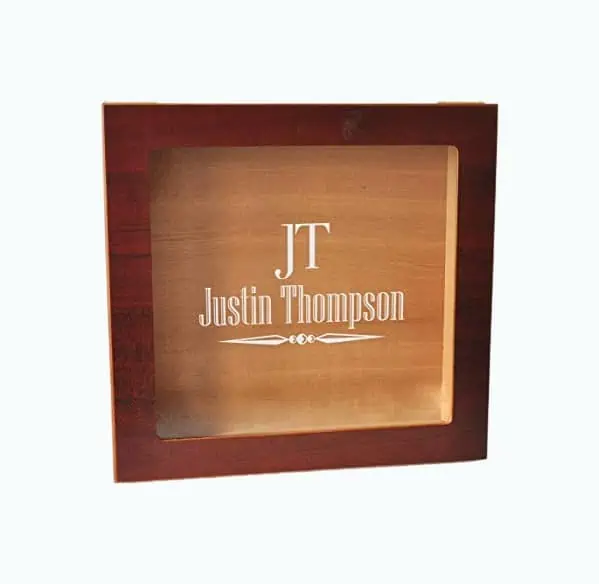 Product Image of the Engraved Glass Top Humidor
