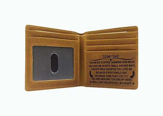 Product Image of the Engraved Men’s Wallet Personalized Leather Wallet for Men