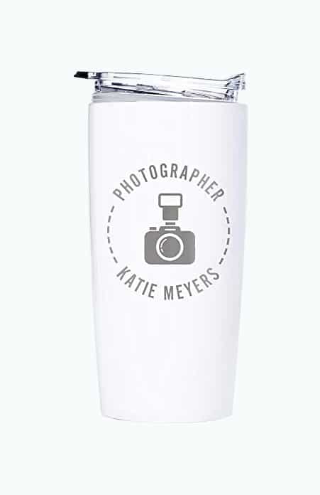 Product Image of the Engraved Personalized Photography Tumbler