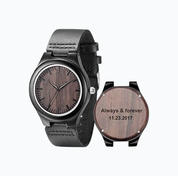 Product Image of the Engraved Wooden Watch