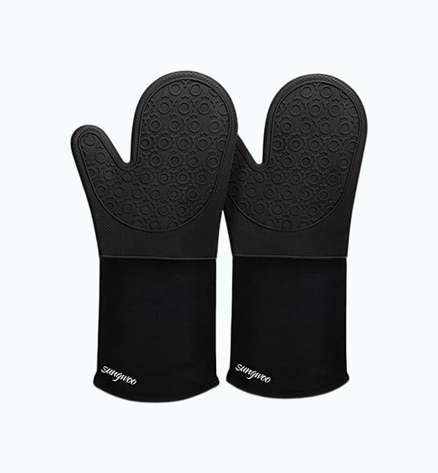 Product Image of the Extra Long Silicone Oven Mitts