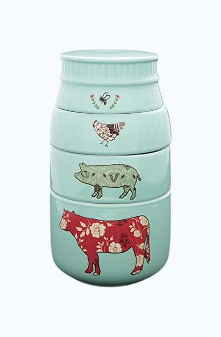 Product Image of the Farm Animal Measuring Cups Set