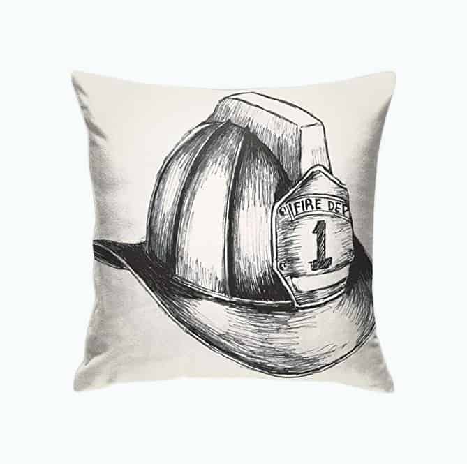 Product Image of the Fireman Throw Pillow Cushion Cover