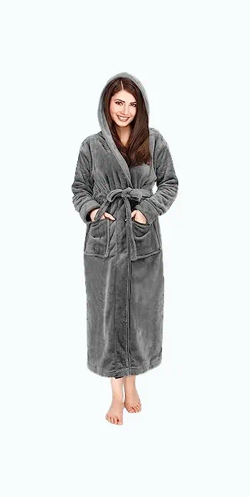 Product Image of the Fleece Hooded Bathrobe