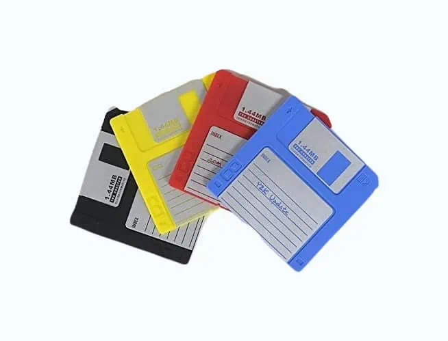 Product Image of the Floppy Disk Coaster Set