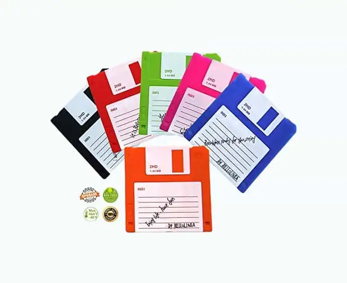Product Image of the Floppy Silicone Disk Coasters