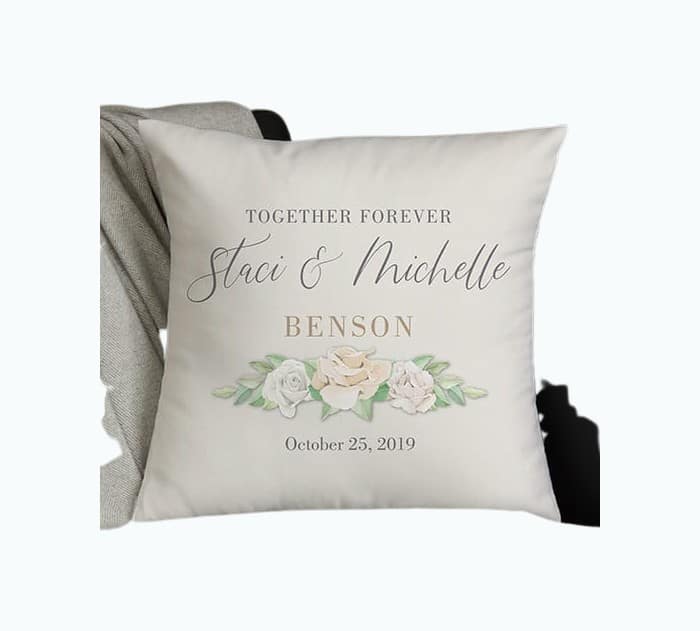 Product Image of the Floral Anniversary Throw Pillow
