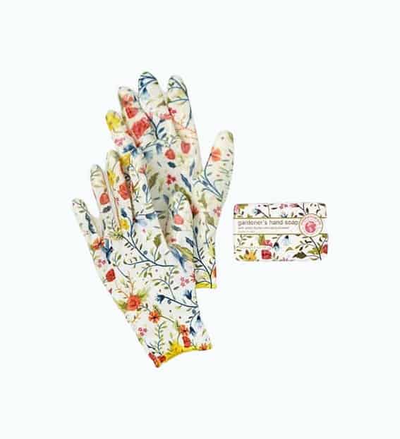 Product Image of the Floral-Printed Glove Spa Gift Set 
