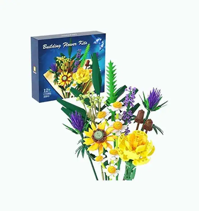 Product Image of the Flower Bouquet Building Kit