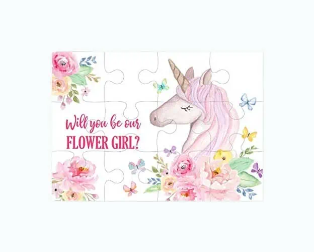 Product Image of the Flower Girl Proposal Puzzle