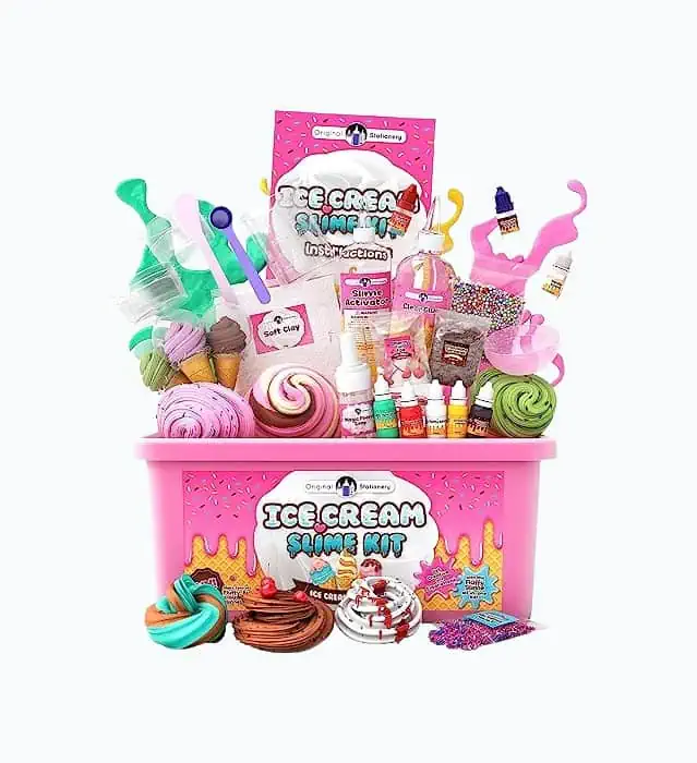 Product Image of the Fluffy Slime Kit for Girls Everything in One Box
