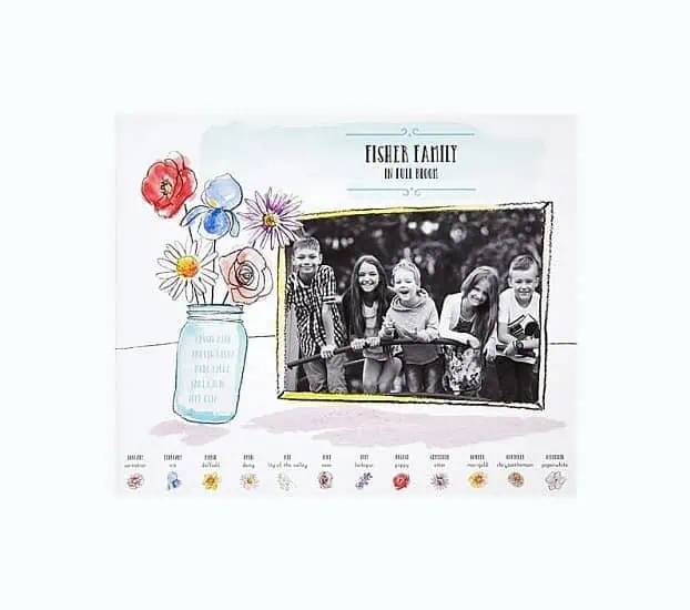 Product Image of the Full Bloom Family Photo Art