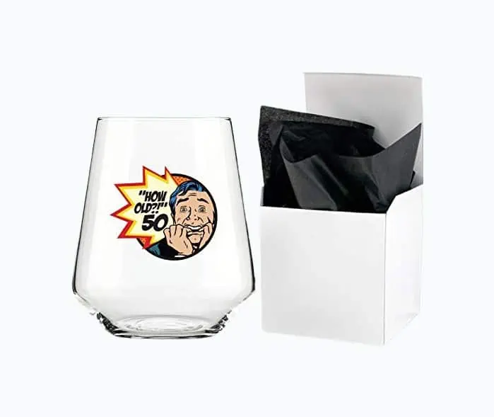 Product Image of the Funny 50th Birthday Glass