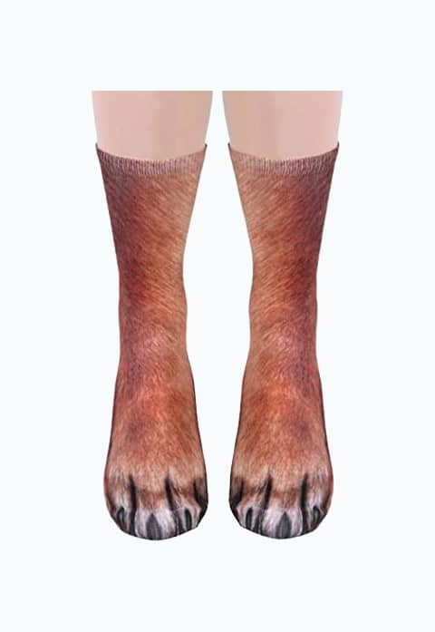 Product Image of the Funny Animal Paw Socks