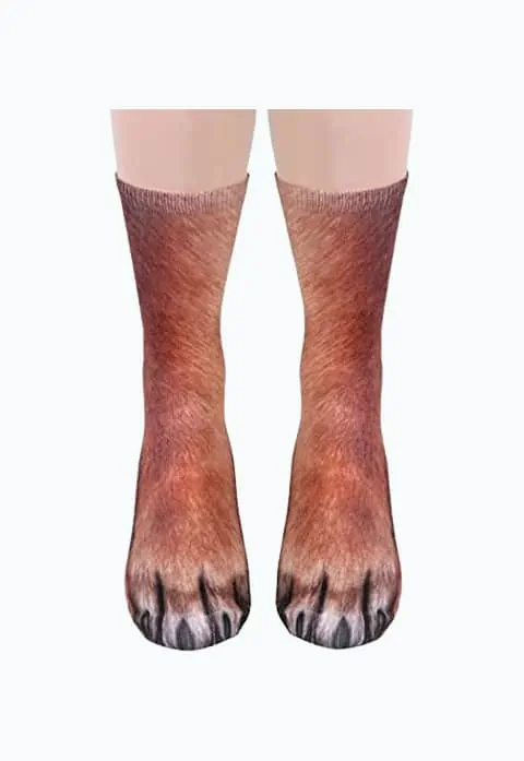 Product Image of the Funny Animal Paw Socks