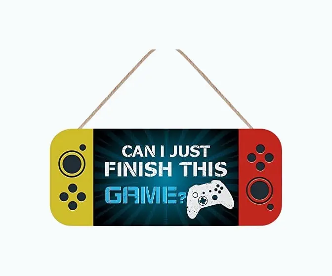 Product Image of the Funny Gaming Door Sign