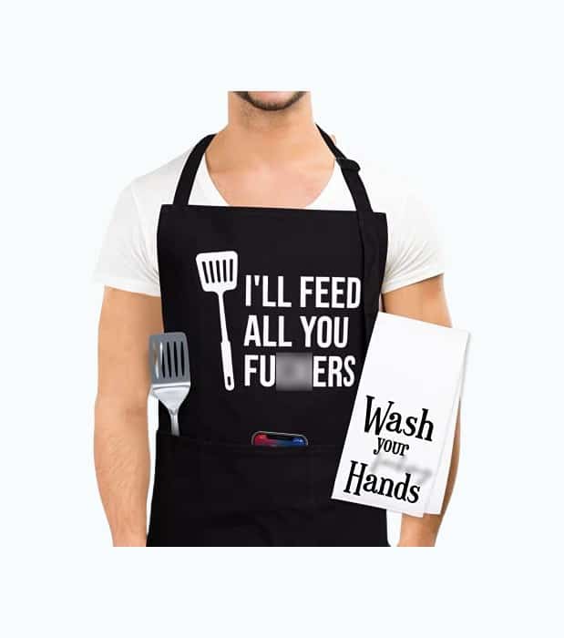 Product Image of the Funny Grilling Apron for Men 