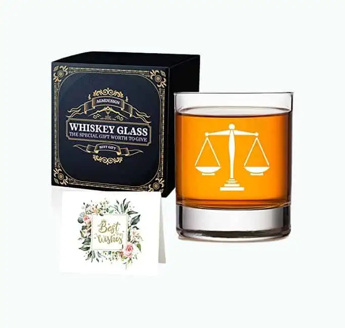 Product Image of the Funny Lawyer Whiskey Glasses