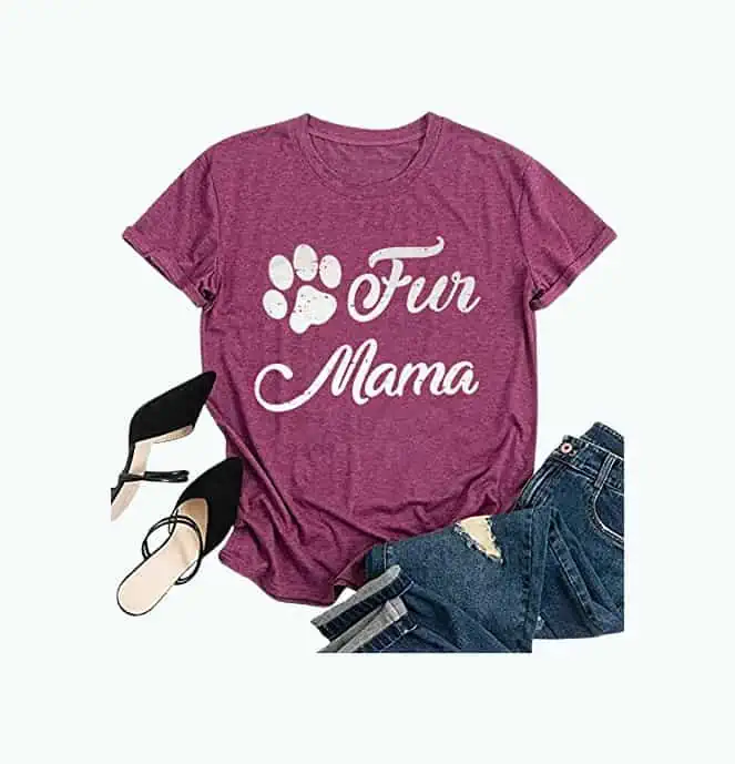 Product Image of the Fur Mama T-Shirt