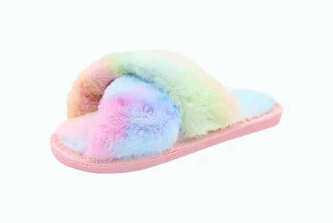 Product Image of the Fuzzy Sandals