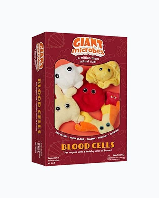 Product Image of the GIANTmicrobes Plush Blood Cells
