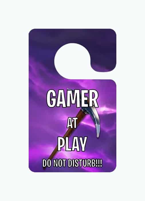 Product Image of the Gamer at Play Door Sign