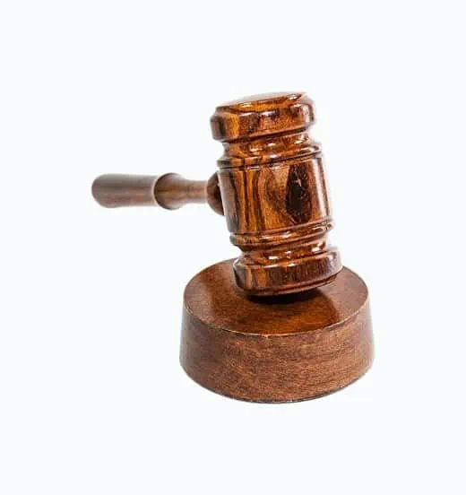 Product Image of the Gavel and Sound Round Block Set