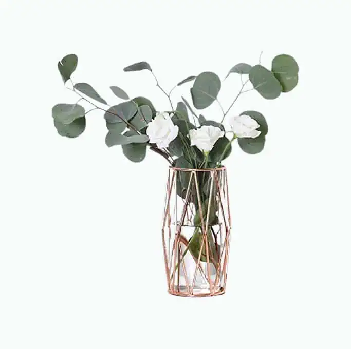Product Image of the Geometric Glass Flower Vase