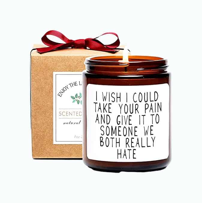 Product Image of the Get Well Soon Funny Soy Candle