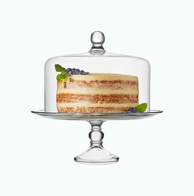 Product Image of the Glass Cake Stand with Dome