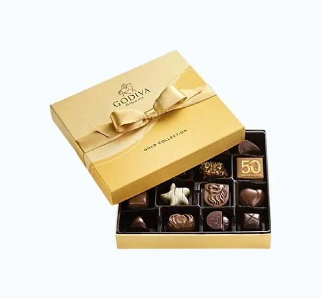 Product Image of the Godiva Chocolate Gold Gift Box