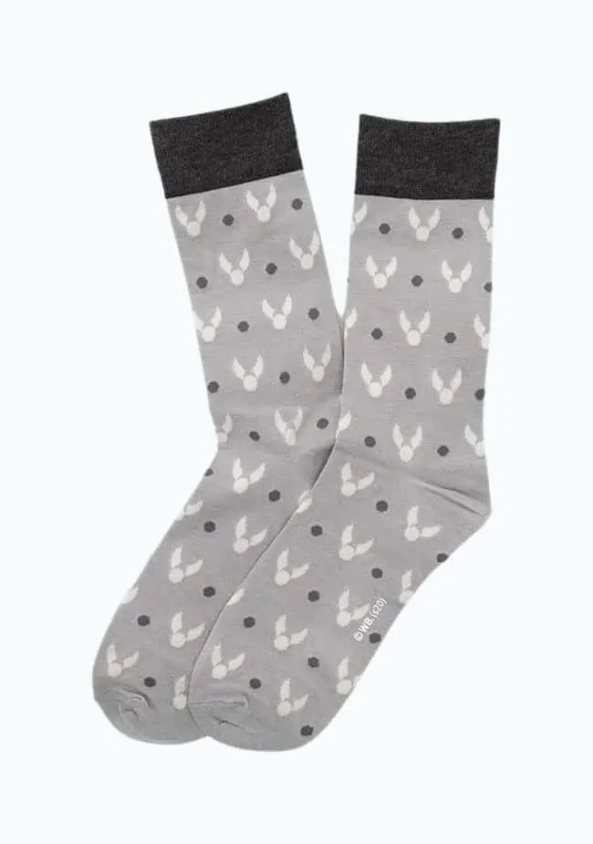 Product Image of the Golden Snitch Men’s Dress Socks