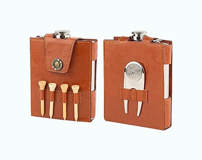 Product Image of the Golf Flask Gift Set