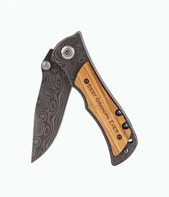 Product Image of the Grandpa Engraved Pocket Knife