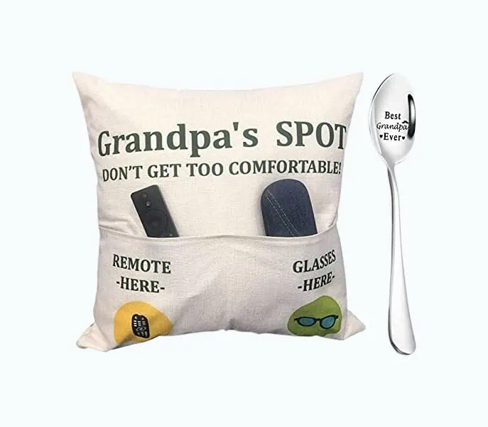 Product Image of the Grandpa Pillow Cover