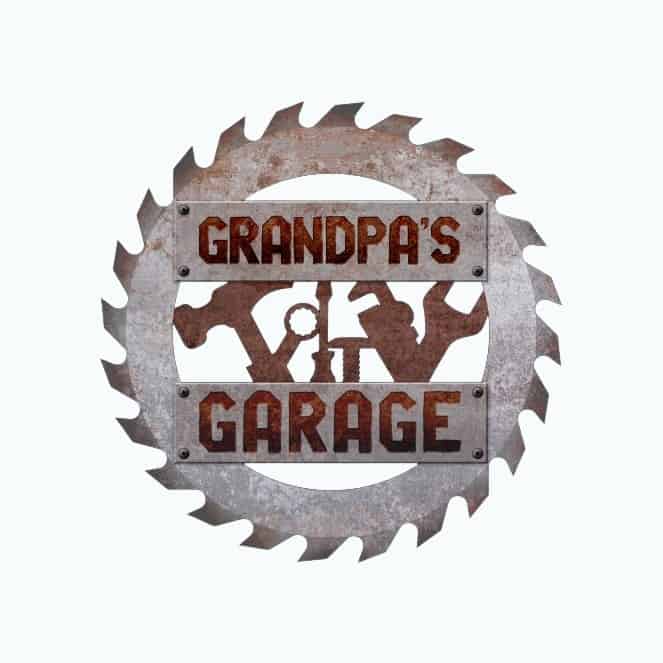 Product Image of the Grandpa’s Garage Sign