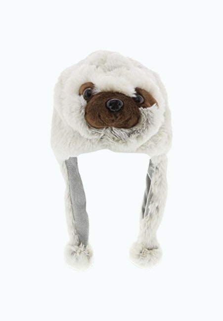 Product Image of the Gray Sloth Plush Hat