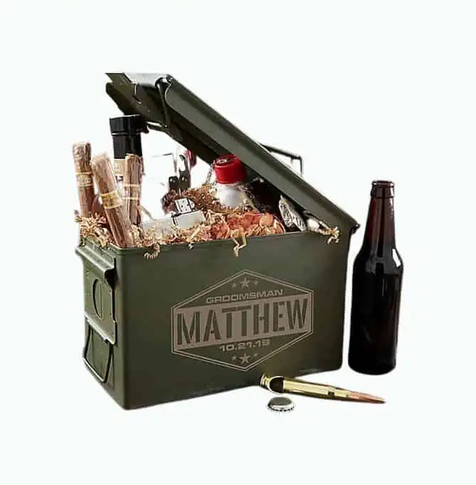 Product Image of the Groomsmen Personalized Ammo Can