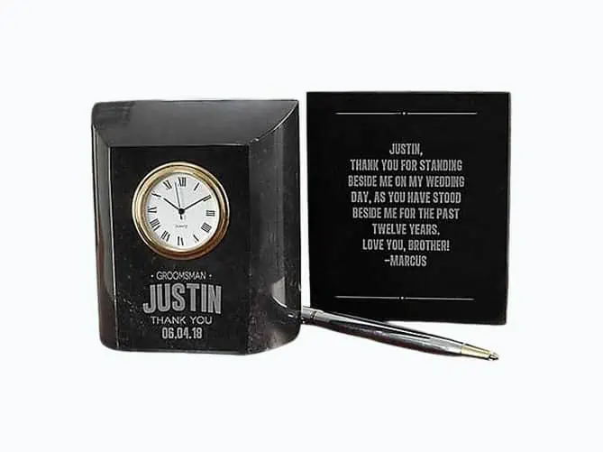 Product Image of the Groomsmen Table Clock