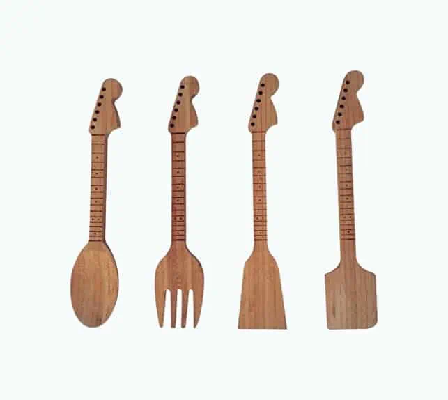 Product Image of the Guitar Utensil Set