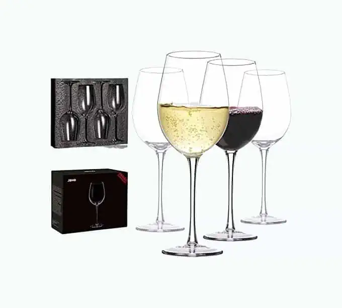 Product Image of the Hand Blown Crystal Wine Glasses