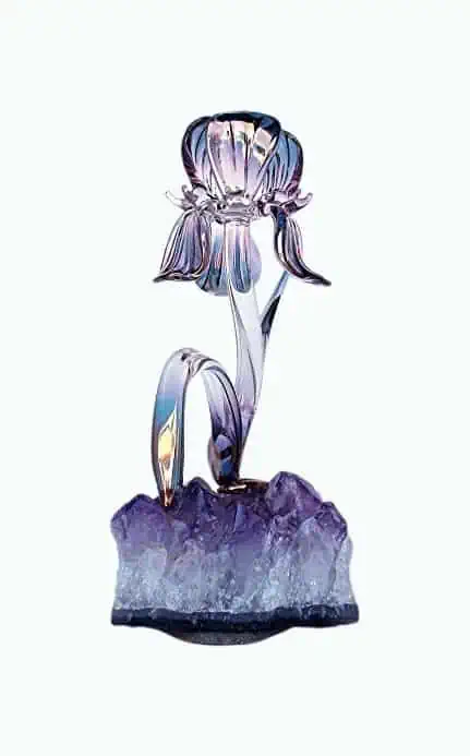 Product Image of the Hand Blown Iris Figurine