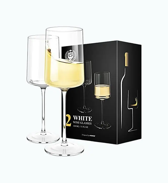 Product Image of the Hand Blown White Wine Glasses