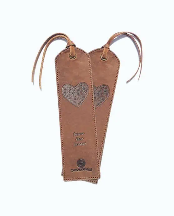 Product Image of the Handmade Leather Bookmark Set