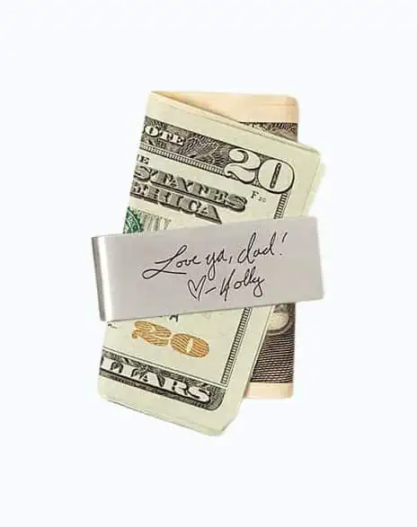 Product Image of the Handwritten Message Money Clip