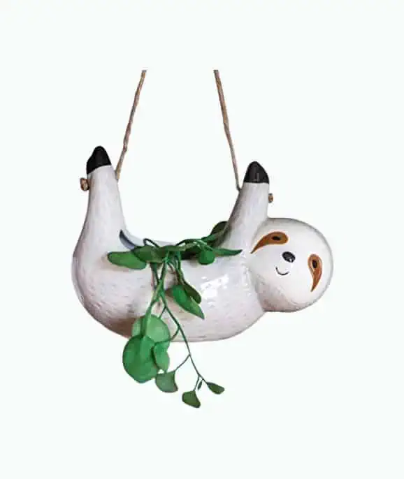 Product Image of the Hanging Sloth Planter 