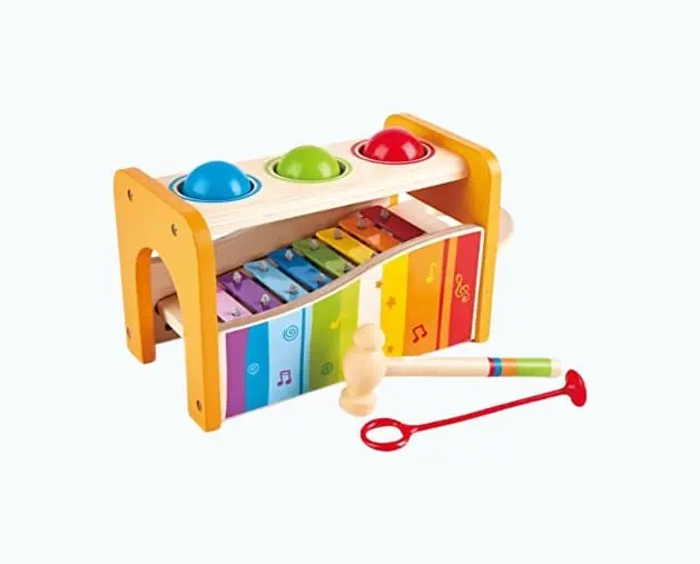 Product Image of the Hape Pound & Tap Bench With Xylophone