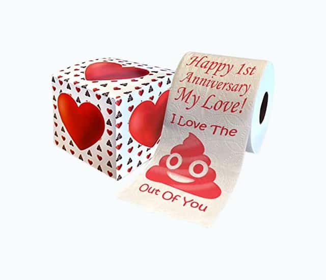 Product Image of the Happy First Anniversary Toilet Paper Gift