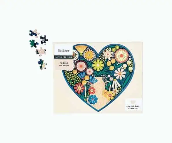 Product Image of the Heart Bouquet Puzzle