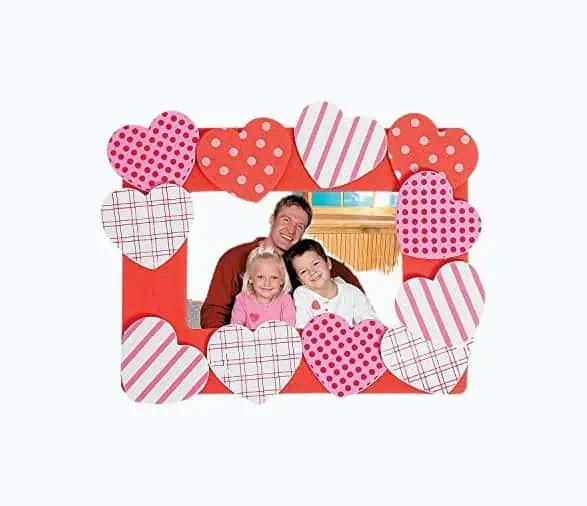 Product Image of the Heart Picture Magnet Craft Kit